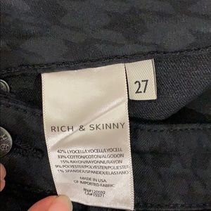 Rich & Skinny houndstooth BLACK 27